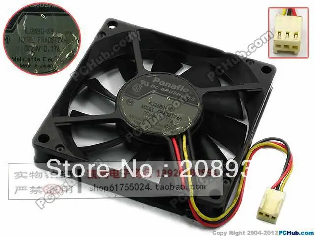 Для PANAFLO для Panasonic FBA08T24H 24V 0.17A 8015 8 см 3 проводной Инвертор + охлаждающий