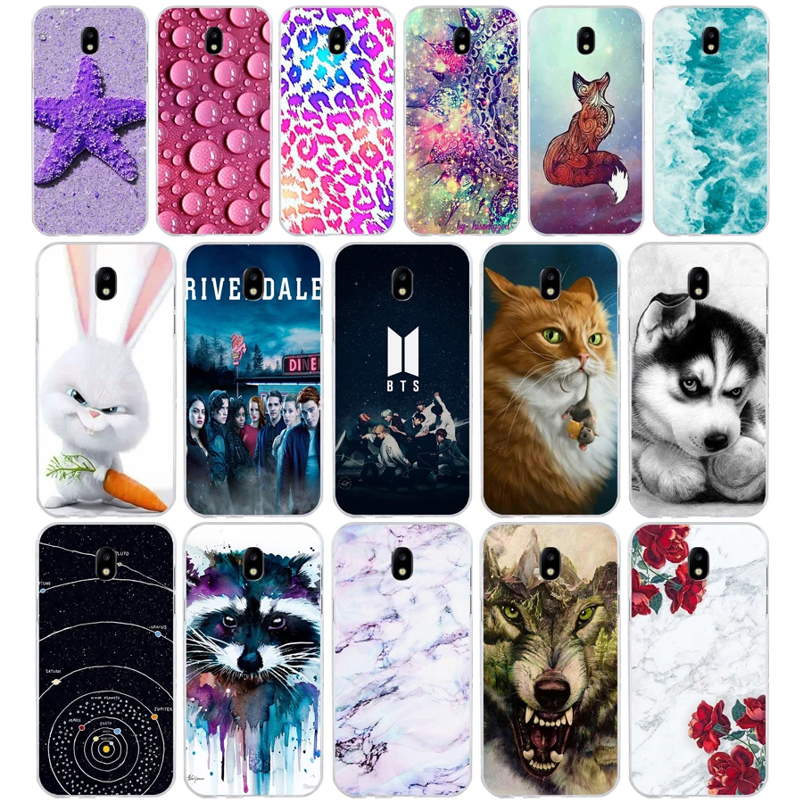 

H 5.2" sFOR Samsung Galaxy J5 2017 Case Soft Silicone Phone FOR Coque Samsung J5 2017 Case