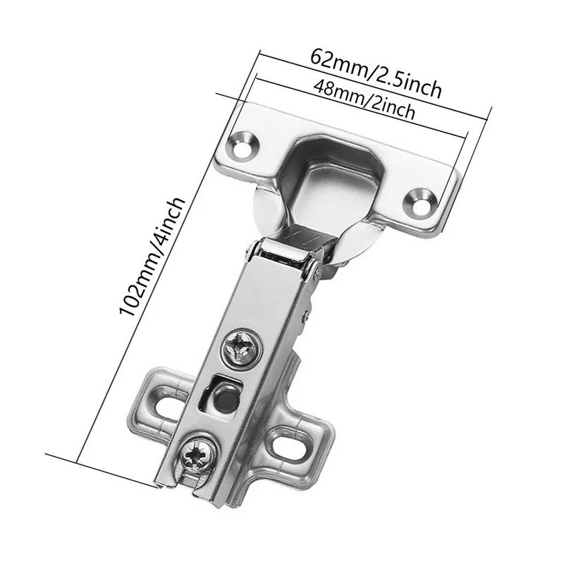 Дверная петля для шкафа из нержавеющей стали, гидравлические петли, Буфер Заслонки, мягкое закрытие для шкафа, шкафа, мебели, фурнитура, аксессуары