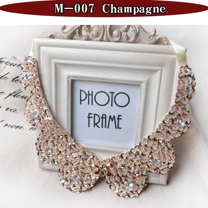 Women Beads Jewelry Necklaces Fashion Boutique Temperament Necklace chiffon beaded sequined equined collar pendent collier femme Women Jewelry