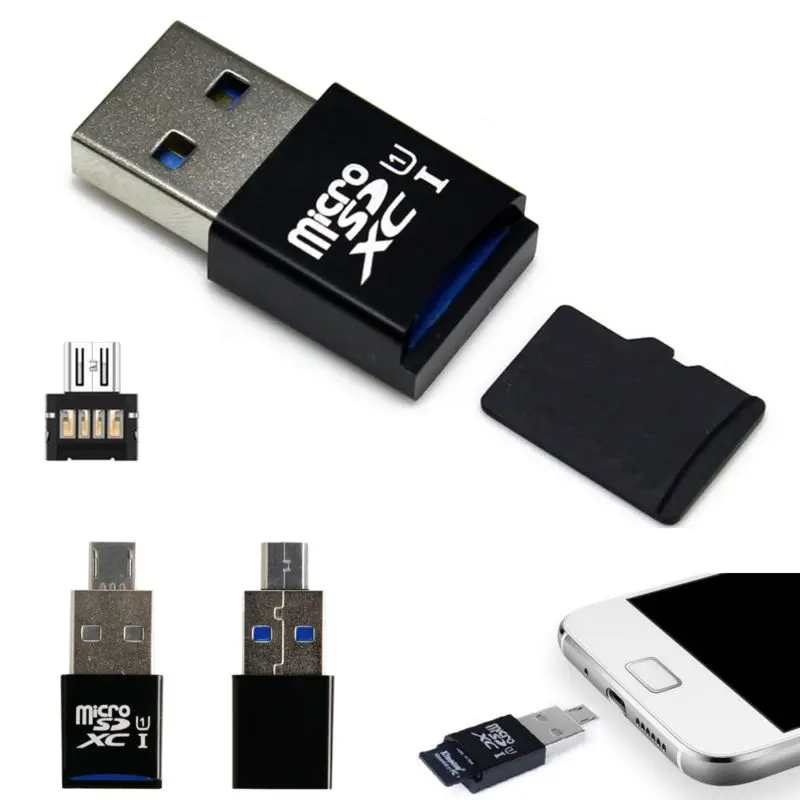 2018 высокое качество 5 Гбит/с супер Скорость USB 3.0 Card Reader адаптер высокое Скорость OTG SD/SDXC TF для компьютера мобильный телефон