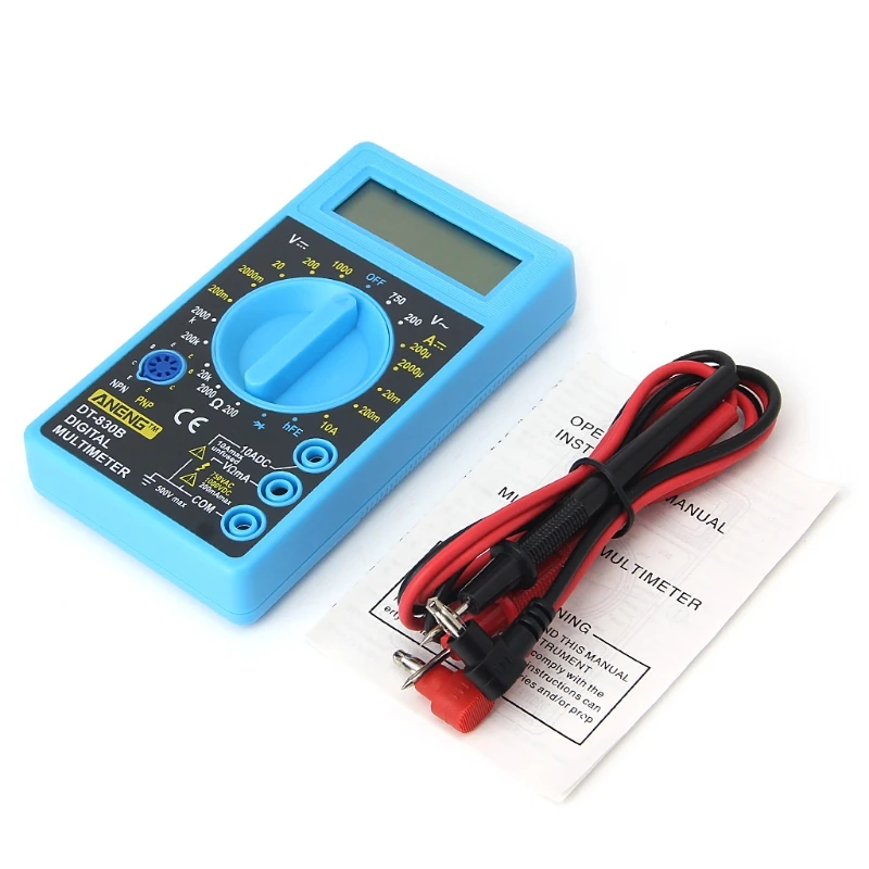 

DT-830B Multimeter LCD Auto Range Digital Voltmeter Ohmmeter Volt Tester