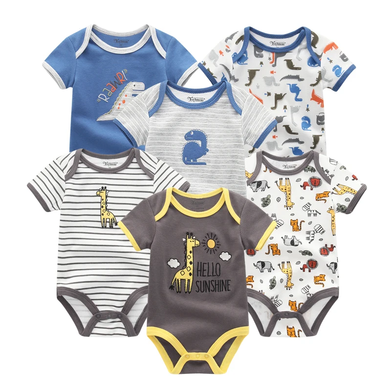 

Baby Rompers 2019 Summer Cartoon Infant Newborn Baby Boys Girls Clothes Overall Jumpsuit Baby Clothing Set