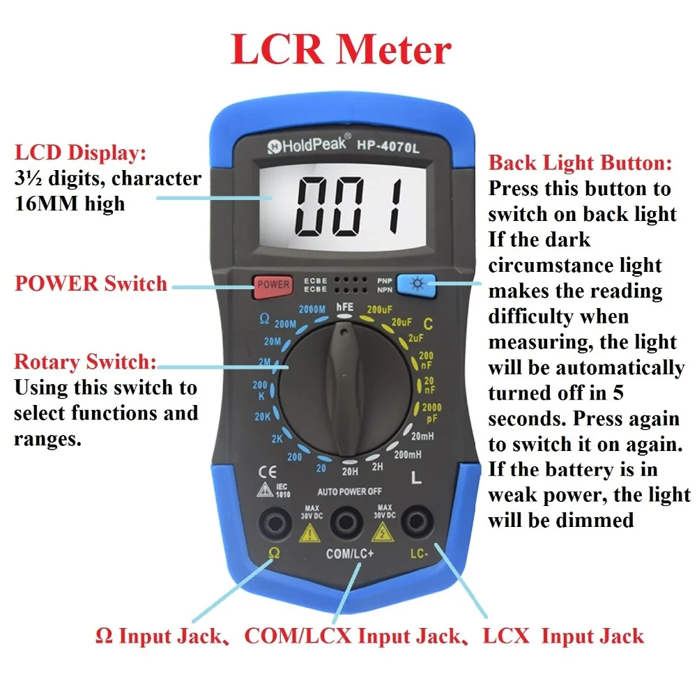 Capacitance And Inductance Meter