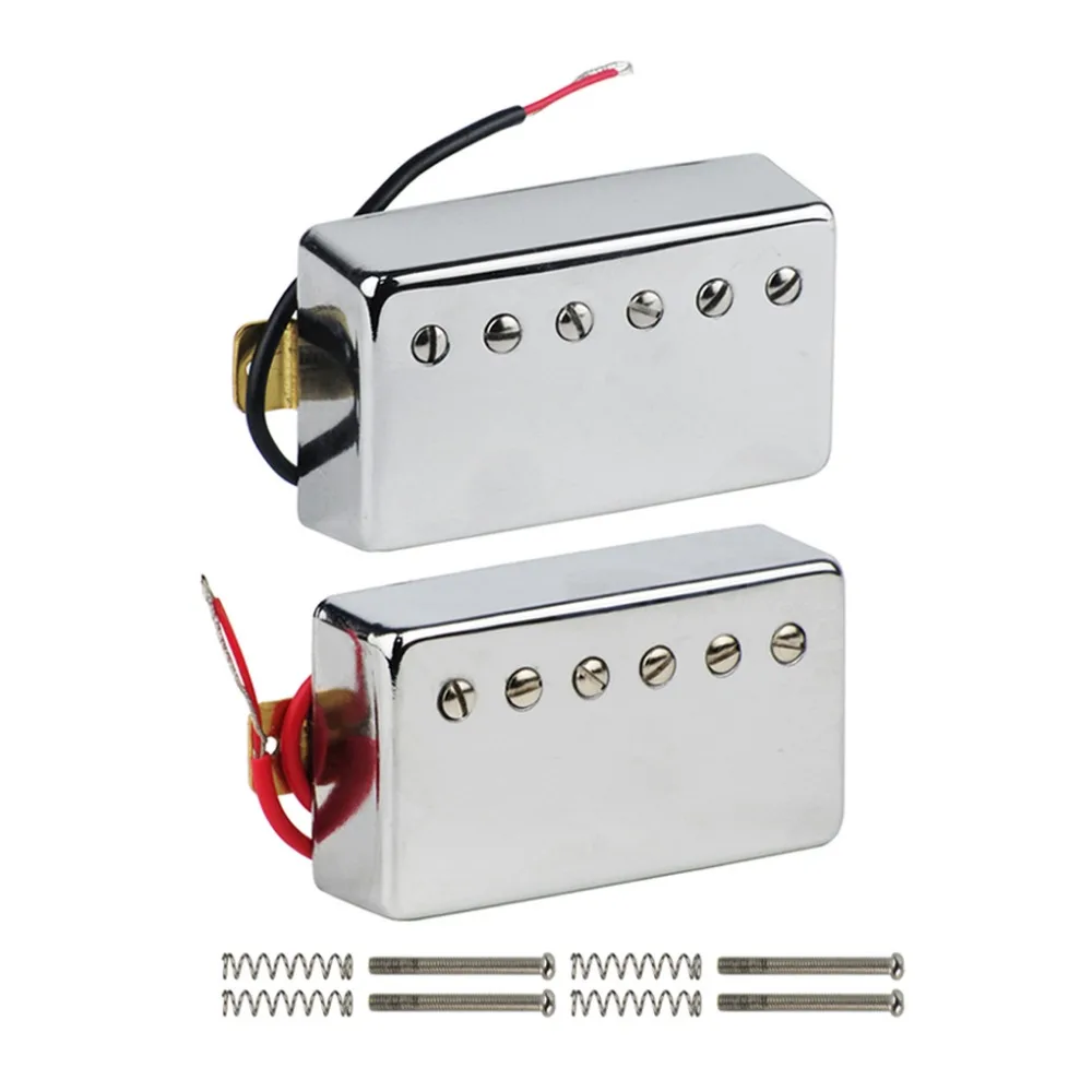 FLEOR Set of Neck + Bridge Humbucker Double Coil Guitar Pickup Ceramic
