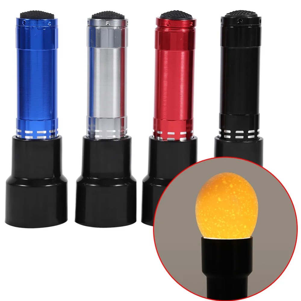 Профессиональный светодиодный инкубатор для яиц овоскоп, тестер, светодиодный светильник, 4 цвета, питание от батареи