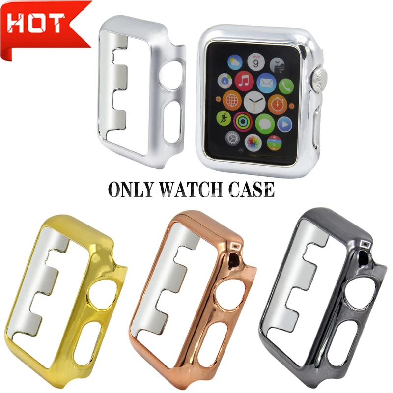 

Electroplated coating PC Watch case Protective Frames Bumper for applewatch 4 apple watch protector 44mm 40mm accesorios