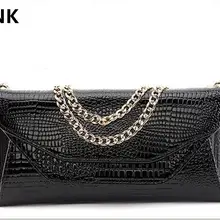 ASNK бренд для женщин сумка под крокодиловую кожу кожа сумка вечерние клатч кошелек сумка-мессенджер с цепочкой