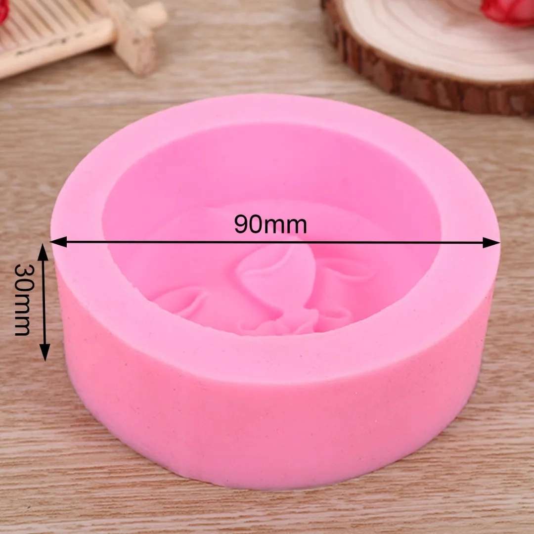 JX-LCLYL 1pc New Sun & Moon Faces Silicone Soap Molds Craft Molds DIY Handmade Soap Mould
