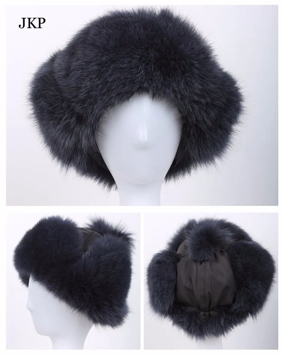 Зимняя меховая шапка из натурального меха лисы осенне-зимняя женская зимняя куртка-бомбер