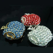 Jewelry Apple USB Flash Drives 64GB 32GB 16GB 128GB Pendrive 1TB Diamond Pen Drive 2TB Gift USB Memory Stick Flash Card Key 2.0