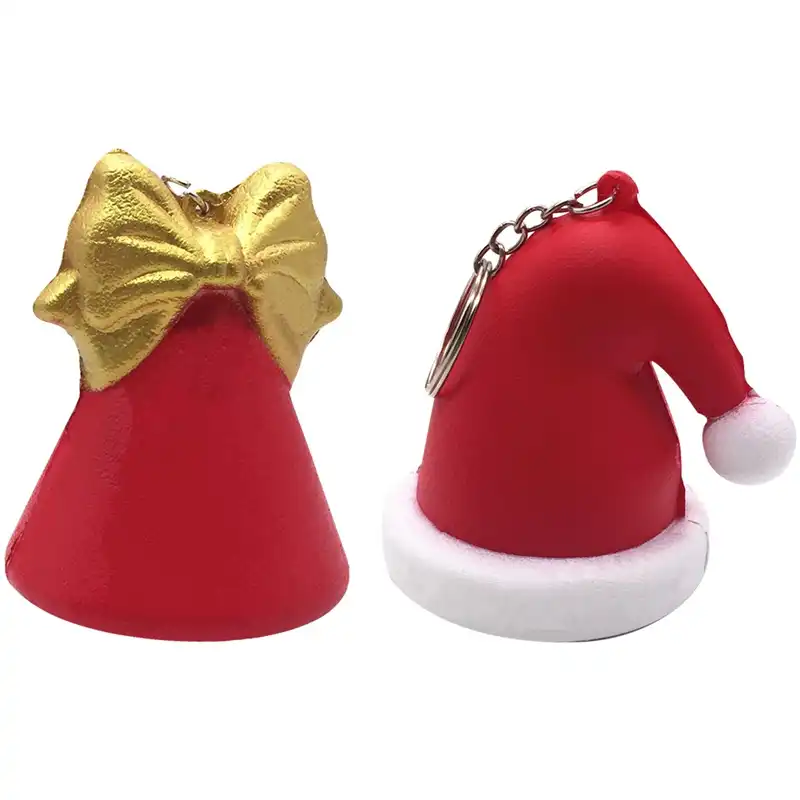 Cappello Di Babbo Natale Lungo Rosso E Bianco Con Pompon