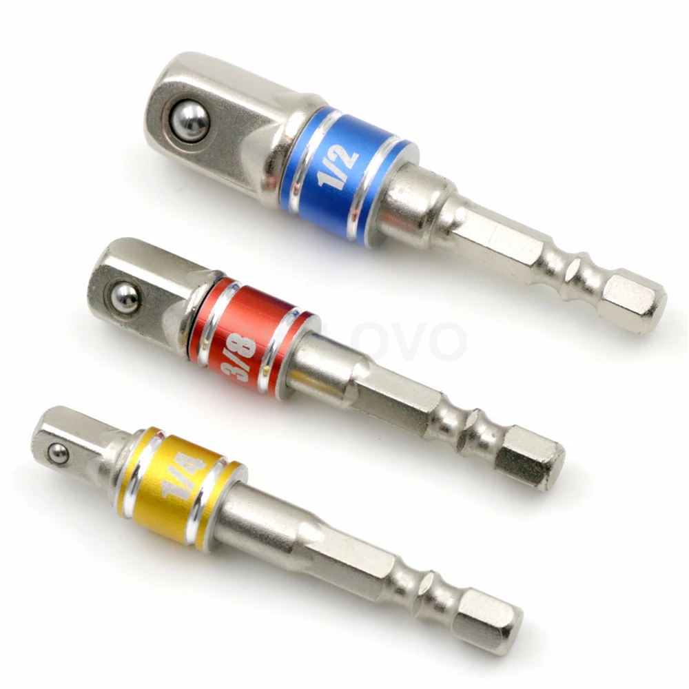 

Power Hand Tools Sockets Adapter set Hex Square Nuts Driver Drill Impact Socket Extension Bit Adapter Socket Wrench