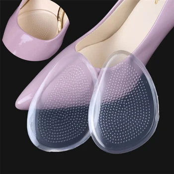 

1Pair New Silicone Gel High Heels Forefoot Gel Pads Flat Feet Orthotic Arch Support Gel Pads Non-Slip Pain Relief Shoes Insoles
