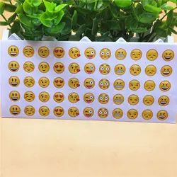 12 листов 660 вырубной Emoji стикер для ноутбука Тетрадь сообщение письмо Стикеры s Дети награда милая игрушка Стикеры