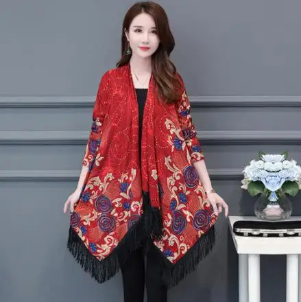 

2019 Winter Autumn Cardigans Women elegant long Sleeve Tassel Outerwear loose plus size Coat Jacket Female LJ539