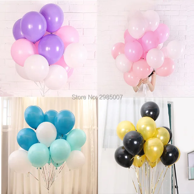10pcs/lot 10inch latex balloon pink tiffany gold balloons kids boy girl birthday ballons bridal shower wedding party balloon