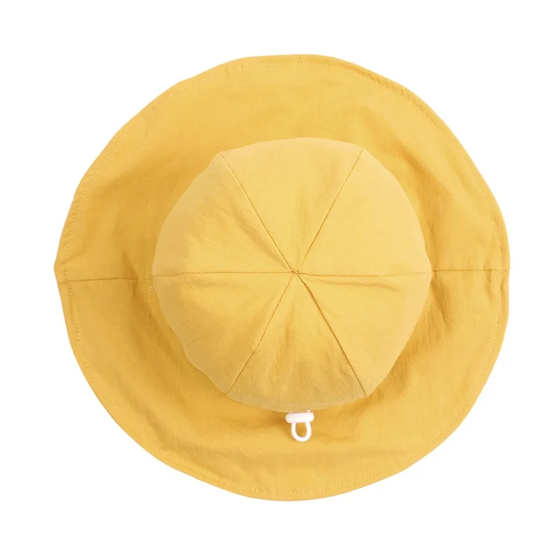 2019 Cotton Baby Bucket Hat For Girls Wide Brim Kids Sun Cap Adjustable 1-4Years Baby Boys Hat Spring Summer Baby Girls Clothing (4)