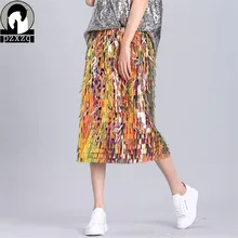 Летняя женская короткая юбка, уличный стиль, этнический стиль, женская одежда, сексуальная клубная одежда, однотонная, с золотой вышивкой, с блестками, прямые юбки