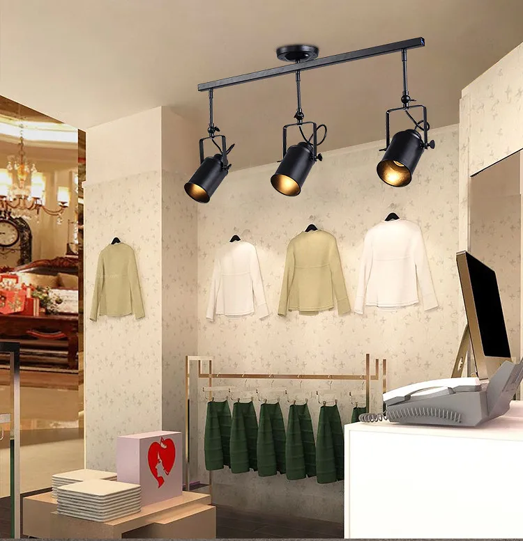 Nordic-Loft-led-Track-pendant-Light-RH-Industrial-Black-Spot-hanging-light-Lustres-Bedroom-bar-living (5)