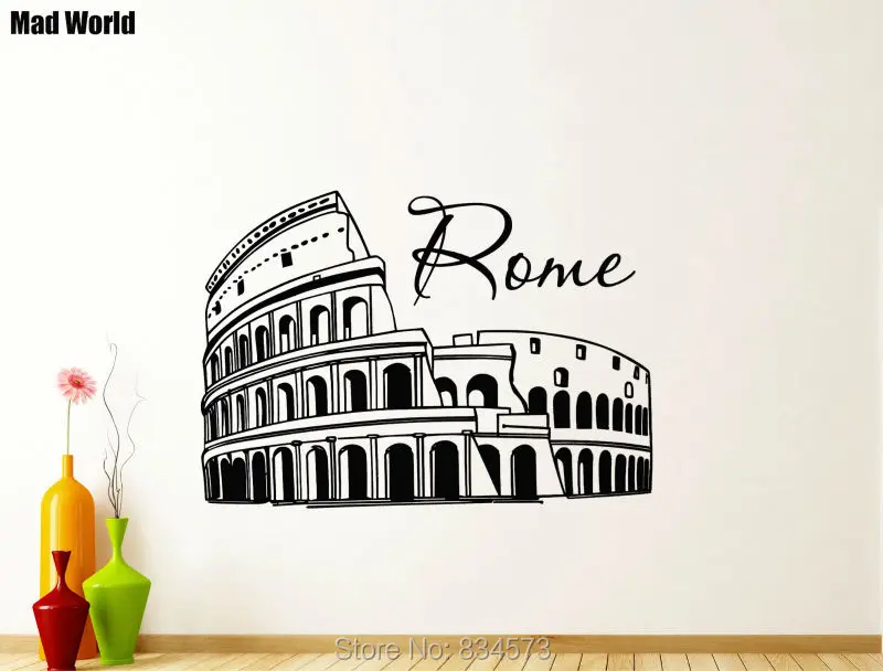 Rome Coliseum Italy Skyline Silhouette 57 82w 1