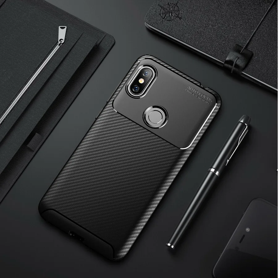 Роскошный деловой матовый чехол для Xiaomi Redmi Note 5 Pro Резиновый ТПУ силиконовый