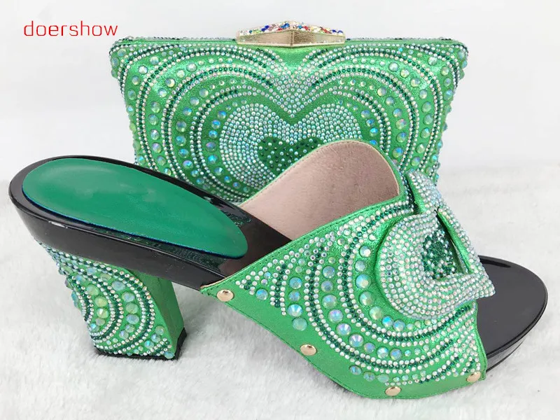 

doershow Matching Shoes and Bags Italy Italian Matching Shoes and Bag Set African Shoe and Bag Set for Party In Women!Hlu1-56