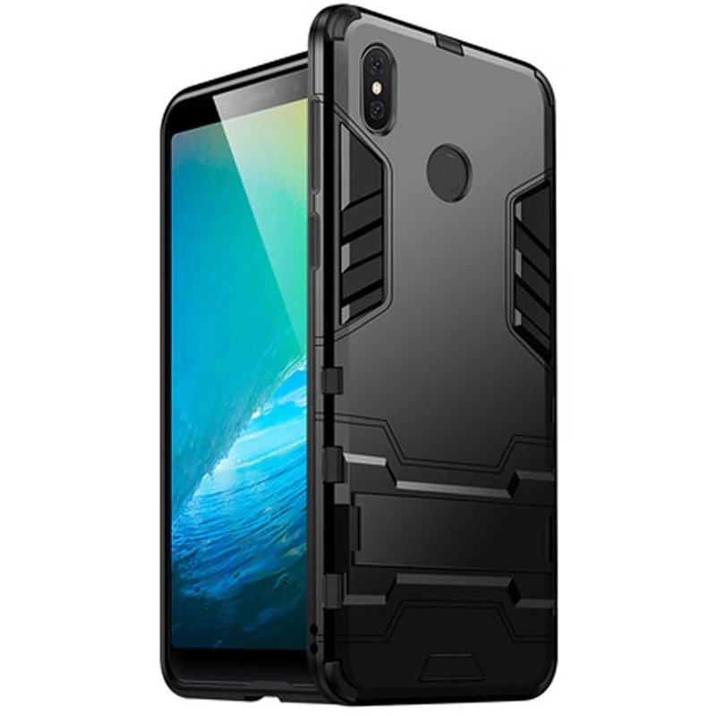 For Xiaomi Redmi Note 7 6 5 Pro Case Hybrid Armor Shockproof Stand Cover for 6A Plus 4A 4X Coque |