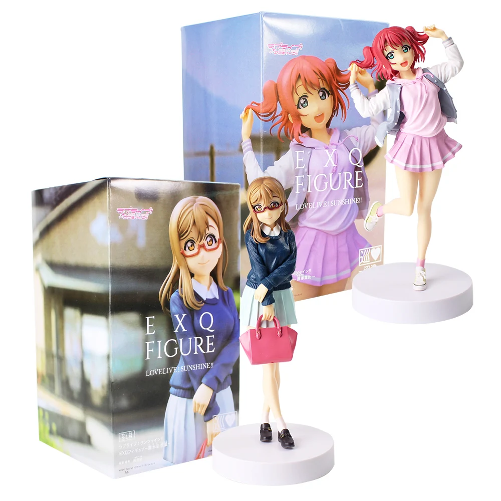 21 см EXQ фигурка игрушки LoveLive Sunshine School Idol Kunikida Hanamaru Ruby Kurosawa куклы для девочек модель