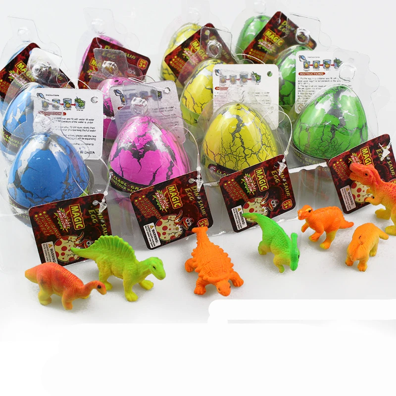 1 шт. Средний Kawaii волшебное высиживание и выращивание динозавра яйца добавить воды растущий динозавр Новинка кляп игрушки для детей развивающие игрушки