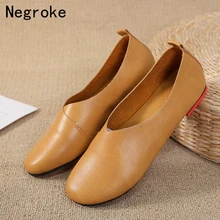 Новинка года; женские лоферы ручной работы из искусственной кожи; повседневная обувь на плоской подошве; женские мокасины без застежки; водонепроницаемые слипоны; женские мокасины