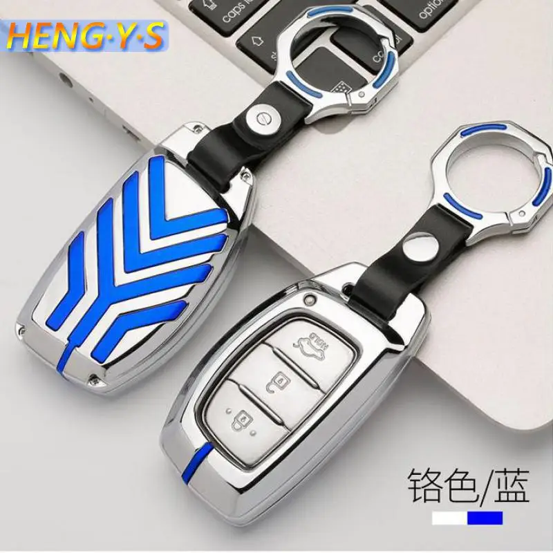 

1pcs Car Keycase Galvanized Alloy Remote Key Decorative Shell For Hyundai Elantra Ix35 Solaris Accent I30 Ix25 Accessories