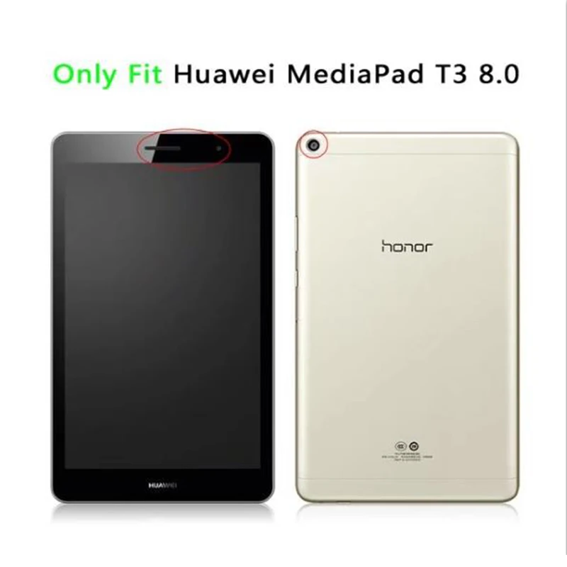 Чехол из искусственной кожи для huawei MediaPad T3 8,0 KOB-L09 KOB-W09 Honor Play Pad 2 JDN-AL00/W09 планшет Funda чехол для huawei T3 8 дюймов