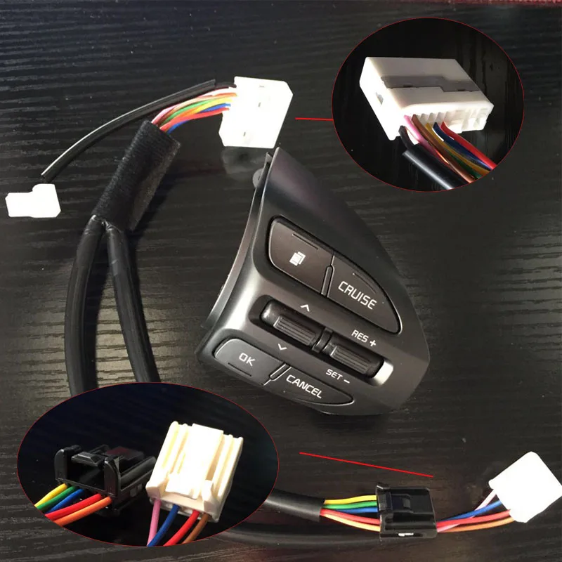 Cruise Control steering wheel switch Auto Spare Parts steering wheel buttons for Kia K2 rio 2017