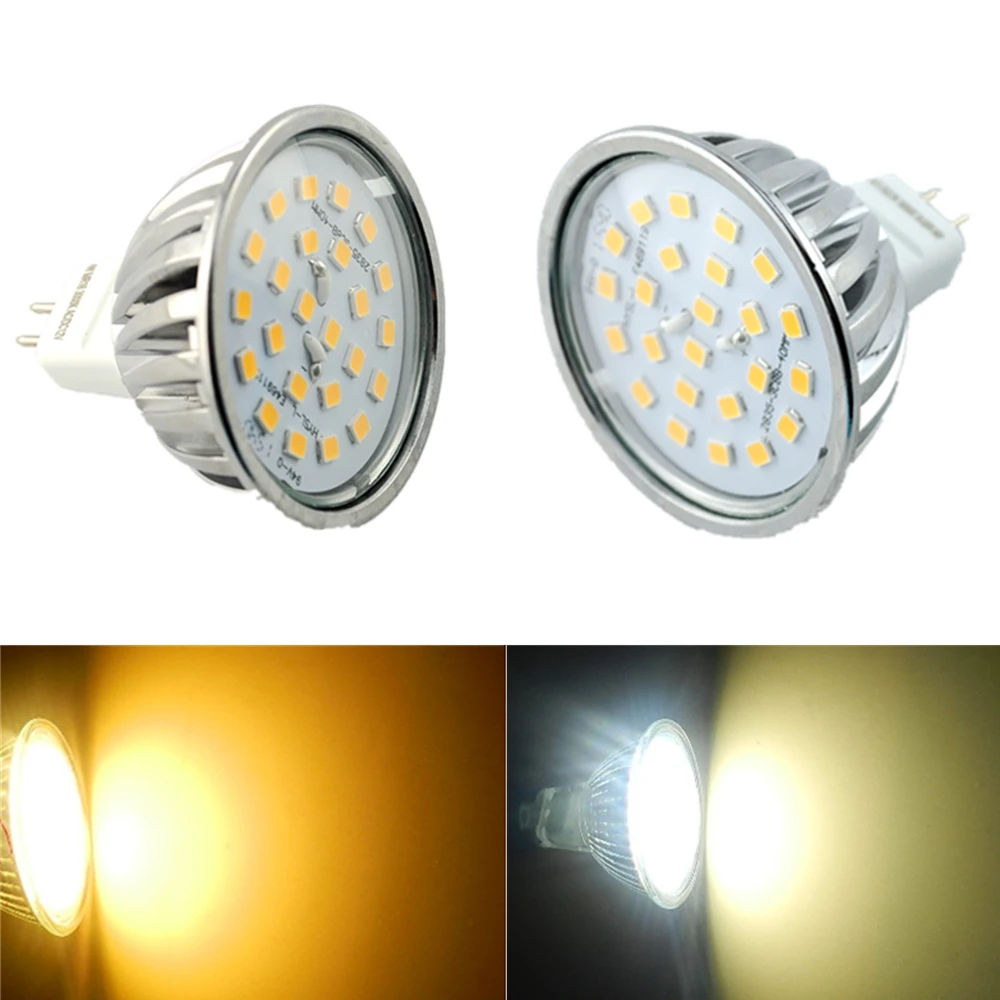 

MR16 AC/DC 12V Led Spotlight for Home/Office/Hotel 24pcs SMD LEDs Led Bulbs 270-330LM 4W Led Lamps for Droplight Chandelier CE