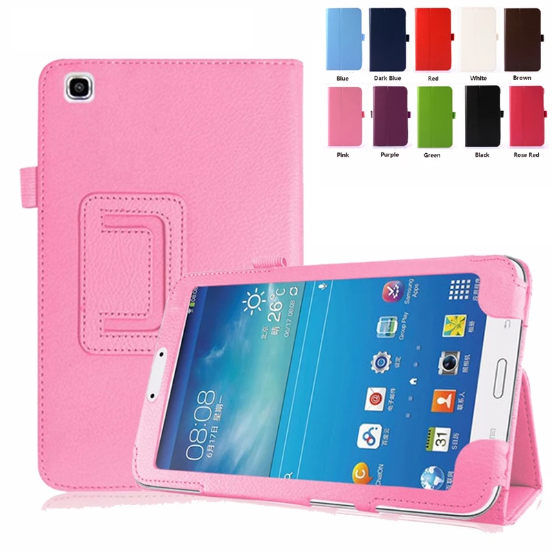 

Light Weight PU Leather Case Cover For Samsung Galaxy Tab 3 8.0 SM T310 T311 SM-T310 SM-T311 8 Flip Foldable Tablet Stand Holder