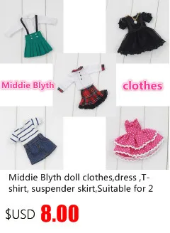 middie blyth doll clothes doll accessories suitable for 20cm middle blyth factory doll nude