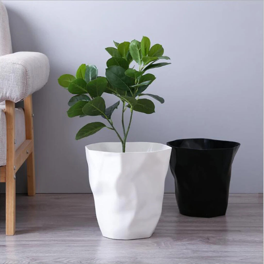 Modern Fashion Irregular Trash Can Plastic Wastebasket Dustbin for Home Office Car