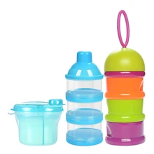 1 шт. 3 слоя вращающаяся коробка для сухого молока безопасная коробка для хранения Контейнер продукт портативный бак для сухого молока детская коробка для хранения продуктов питания