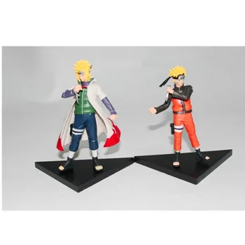 

2 Pcs/set Japan Anime NARUTO Figures Set Toys Uzumaki Naruto Action Figure Namikaze Minato PVC Model Hokage Toy Doll Kids Gift