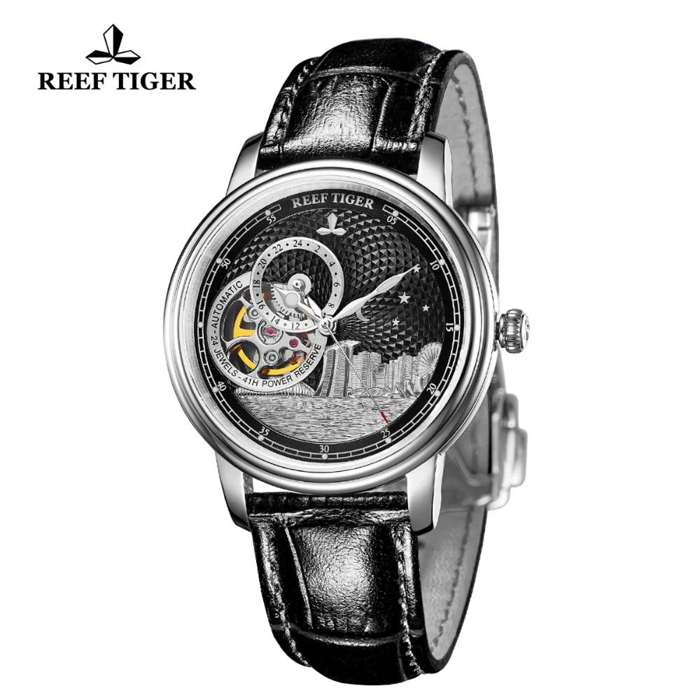 Мужские и женские наручные часы Reef Tiger/RT брендовые дизайнерские унисекс с