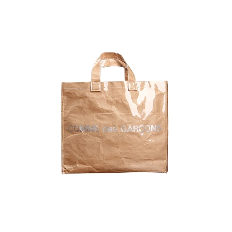 Vintage Kraft Paper Shopping Bag PVC Clear Double Transparent Bag Waterproof Causal Tote Shoulder Bag Messenger handbag Vintage Kraft Paper Shopping Bag PVC Clear Double Transparent Bag Waterproof Causal Tote Shoulder Bag Messenger handbag