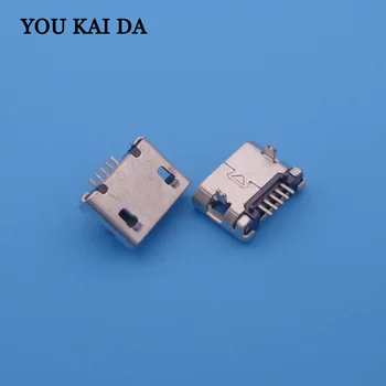 

Tablet PC MINI USB Jack 5P Mobile Phone Micro connector 5pin 2 DIP foot,Charging Port tail port,Long foot,with fixed foot 30X