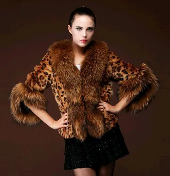 

Women Leopard Faux Fur Jacket Luxury Short Coat Imitation Fur Jacket Plus Size Warm Slim Fur Coat Outwear Parkas for Ladies