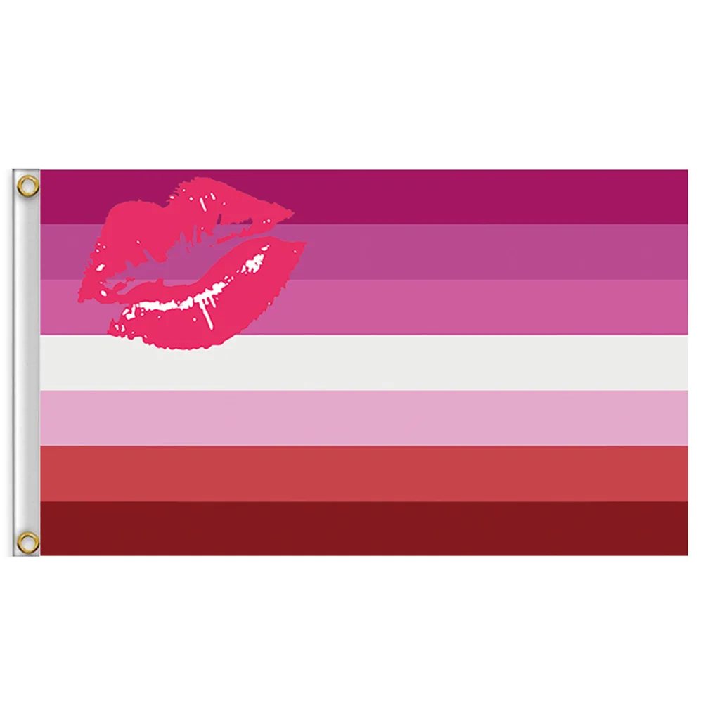 

Lipstick lesbian Flag 3x5 ft Printed Polyester Large Gay Pride LGBT Flag