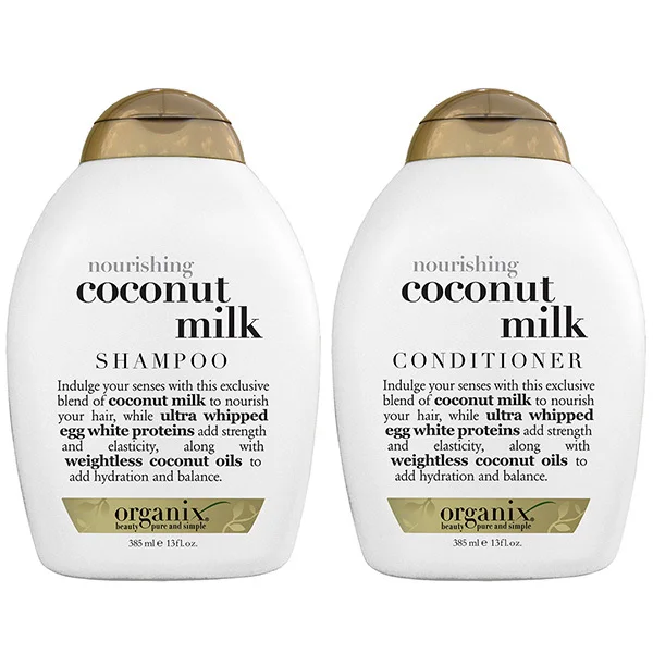 Skat had Transformer OGX Coconut Milk Shampoo&Conditioner Nourishing13Oz Organix For African  American Women Free shipping From USA - AliExpress