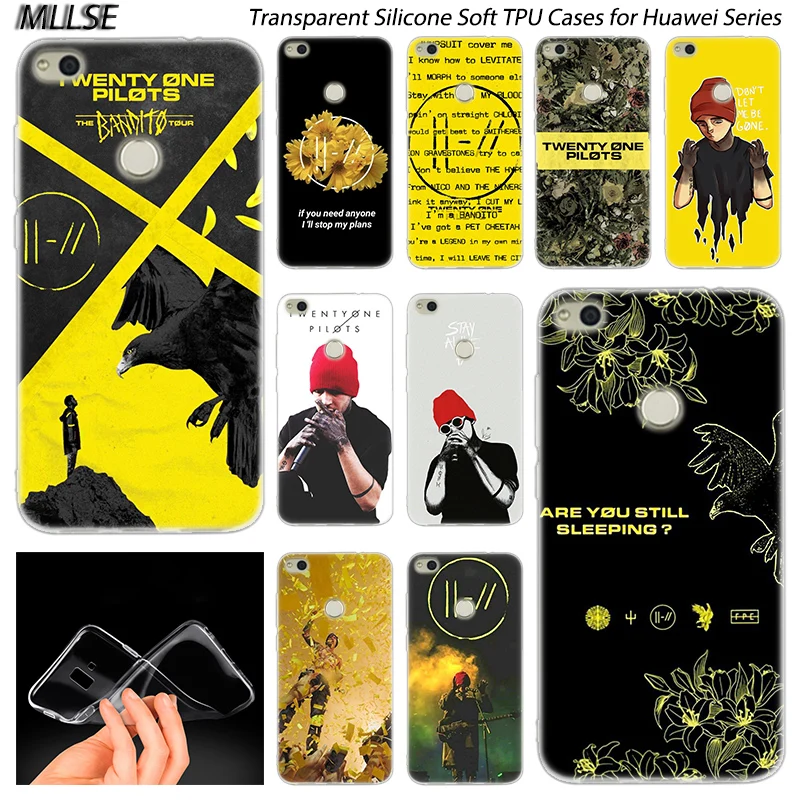 

Twenty One Pilots Soft Silicone Case for Huawei NOVA 3 3i 4 Honor 7A Pro 7S 6X 7X 8X 8 9 10 Lite Play View 20 Fashion Cover