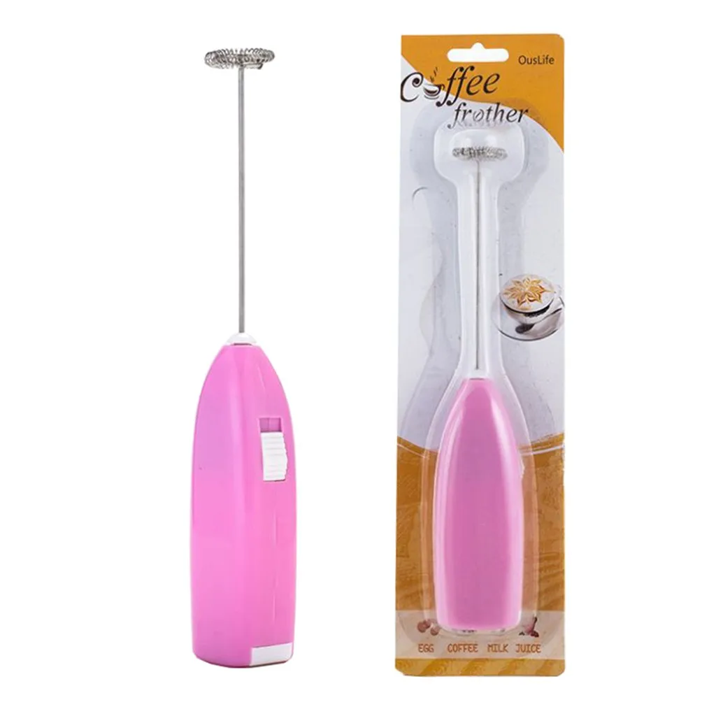 Fashion Hot Drinks Milk Frother Foamer Whisk Mixer Stirrer Egg Beater Coffee Stirrer Juice Muddler Practical Kitchen Tools