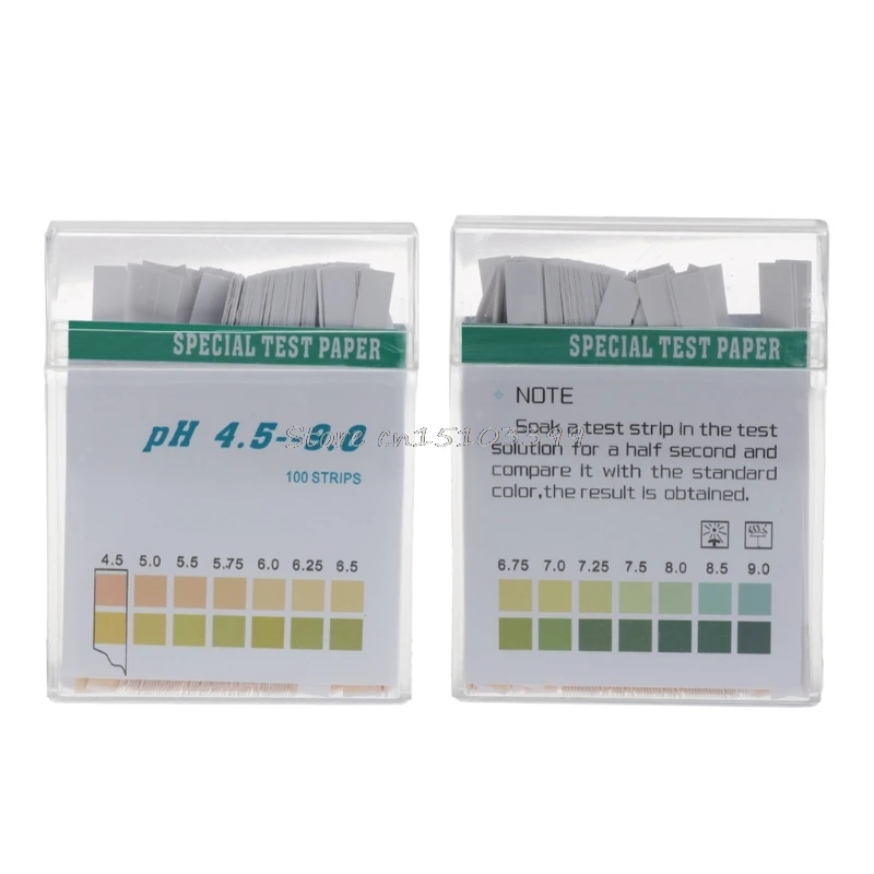 100 полоска двухцветная слюнявчик для мочи тест на беременность PH 4,5 9,0 включает упаковочную коробку-B119