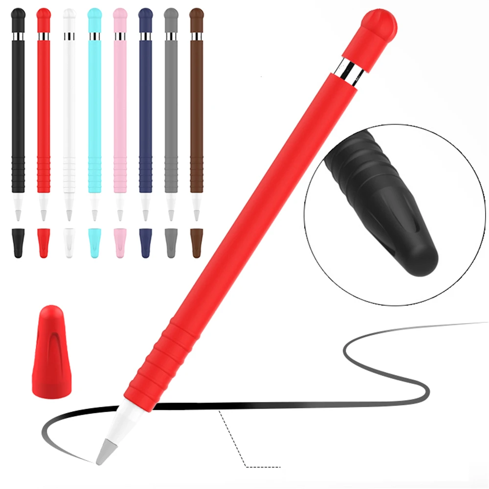 

1PC Soft Silicone Case Nib Cover Sleeve Wrap Tip Holder For Apple Pencil 1 iPad Pro Mini Protective Skin Tablet Pen Accessories